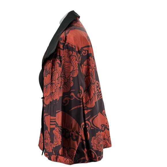 Mycra PAC Now Oversized JACKET Women Reversible Floral Pocket Travel Rain 0P NEW - Picture 4 of 15